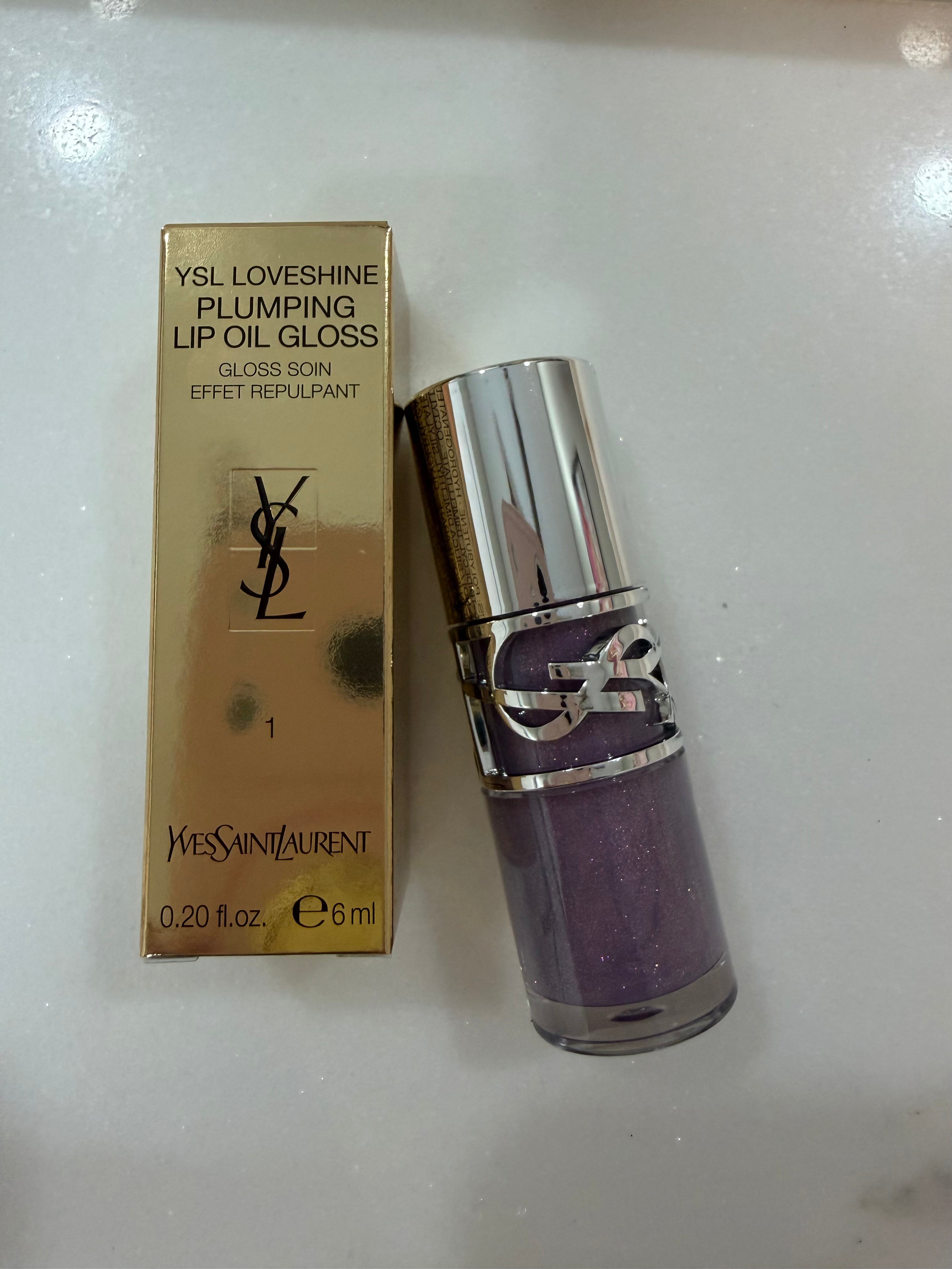 YSL Loveshine Plumping Lip Oil Gloss — 01 Thunder Stealer