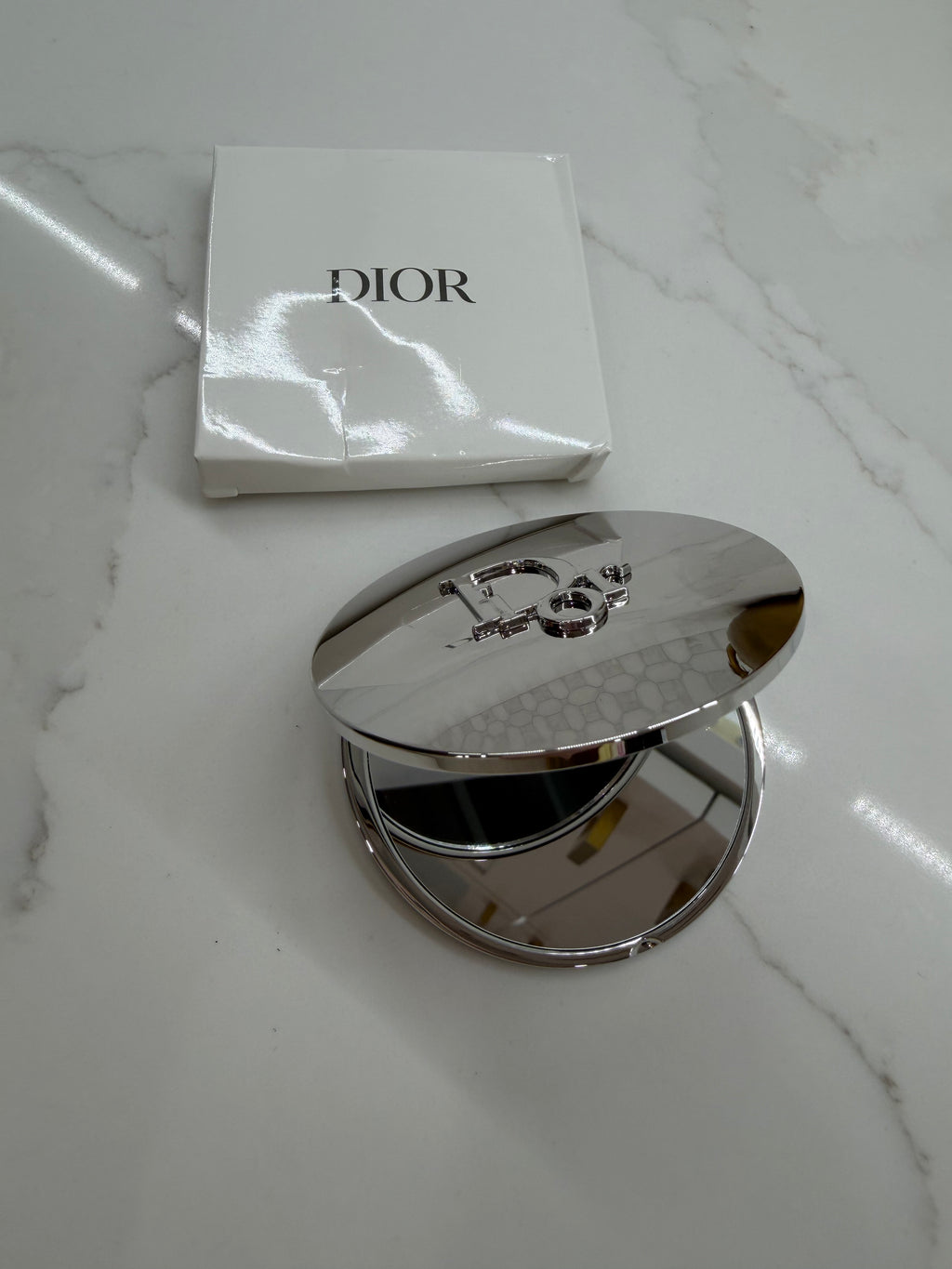 CD Silver Compact Mirror