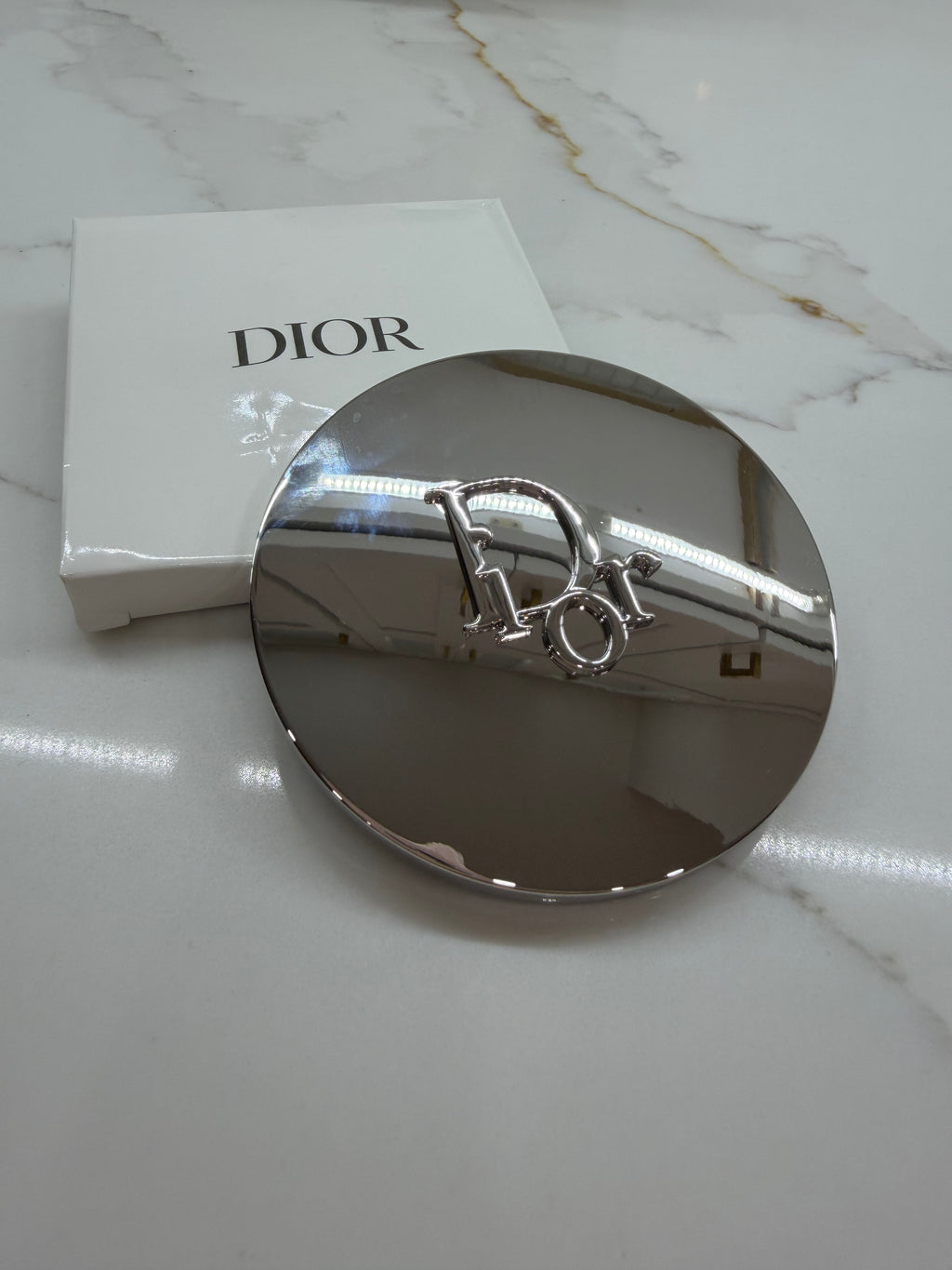 CD Silver Compact Mirror