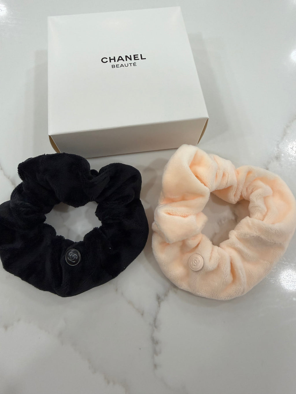 CC 2-Piece Soft Plush Scrunchie Set