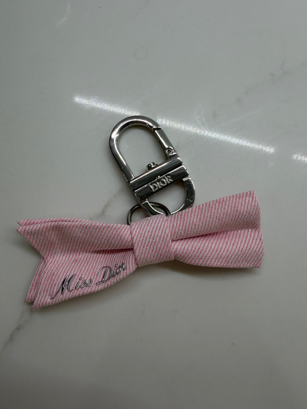 Miss Dior Pink Bow Bag Charm & Keychain
