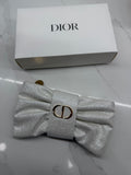 RARE CD Silver Glitter Bow Pouch