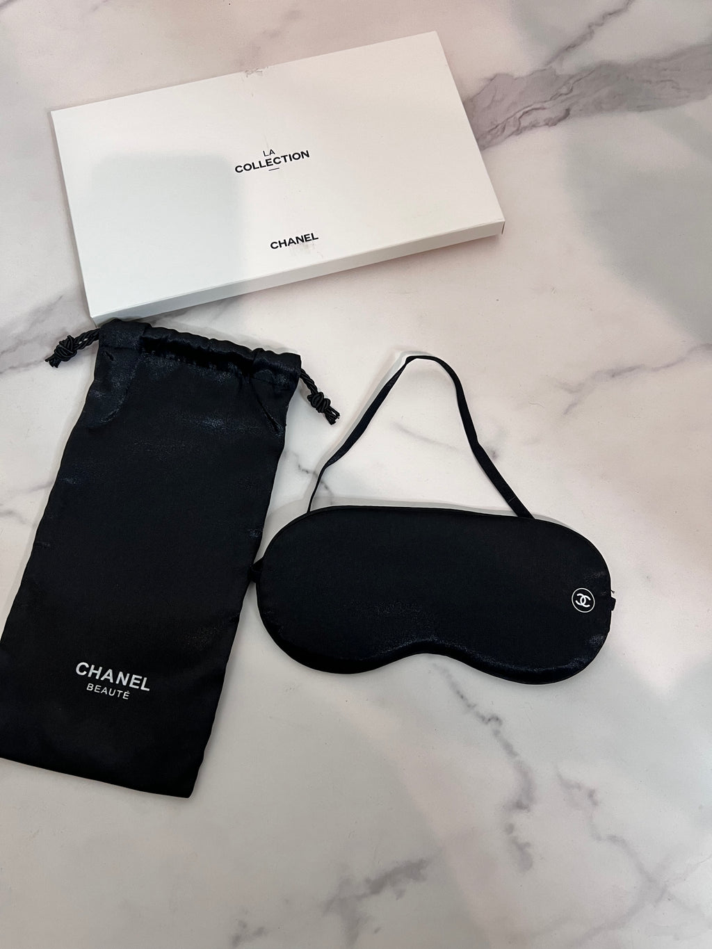 CC Sleeping Mask & Pouch Set — Black