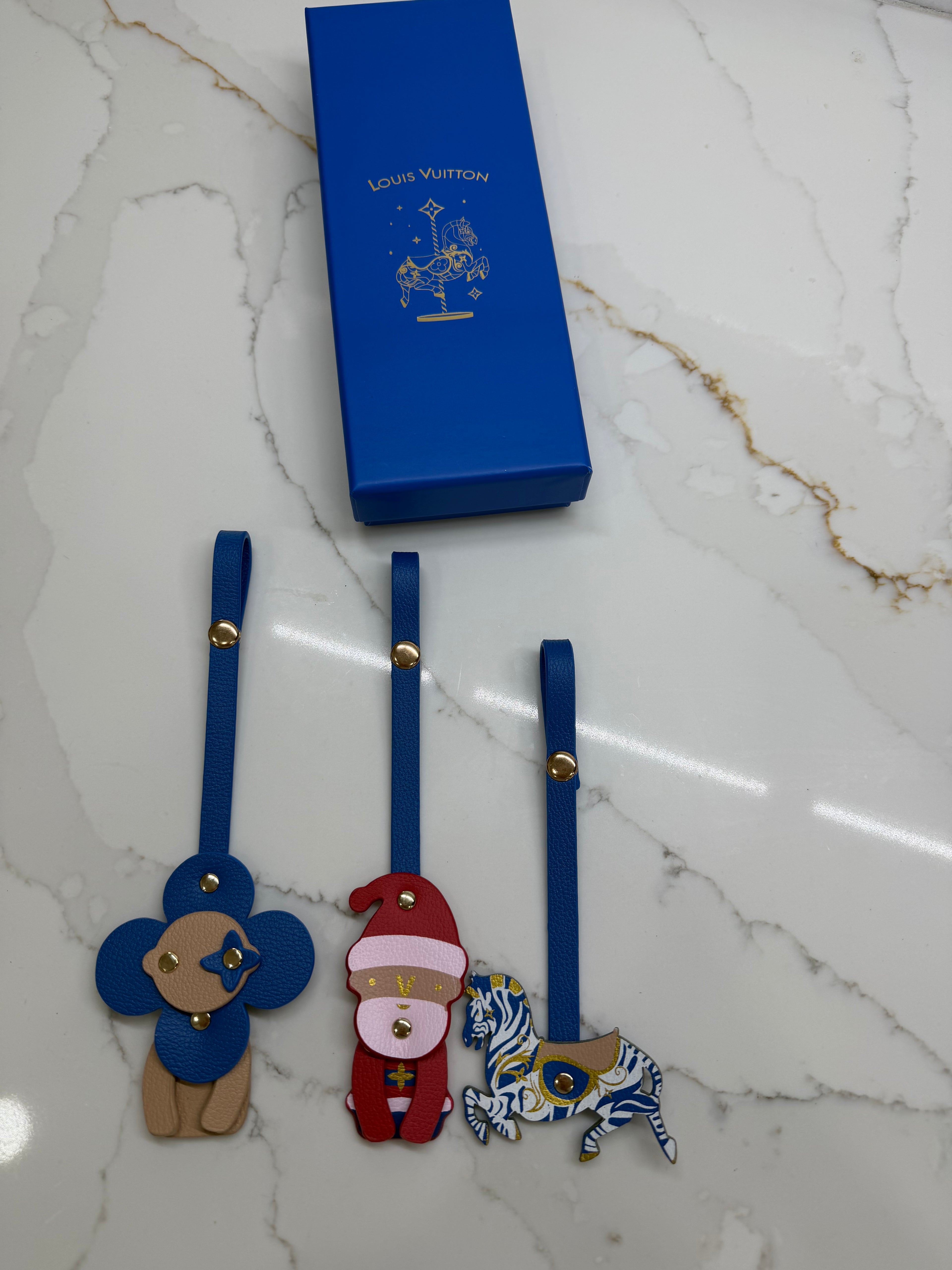 LV 2024 Holiday Carousel Bag Charm Set – 3 Piece