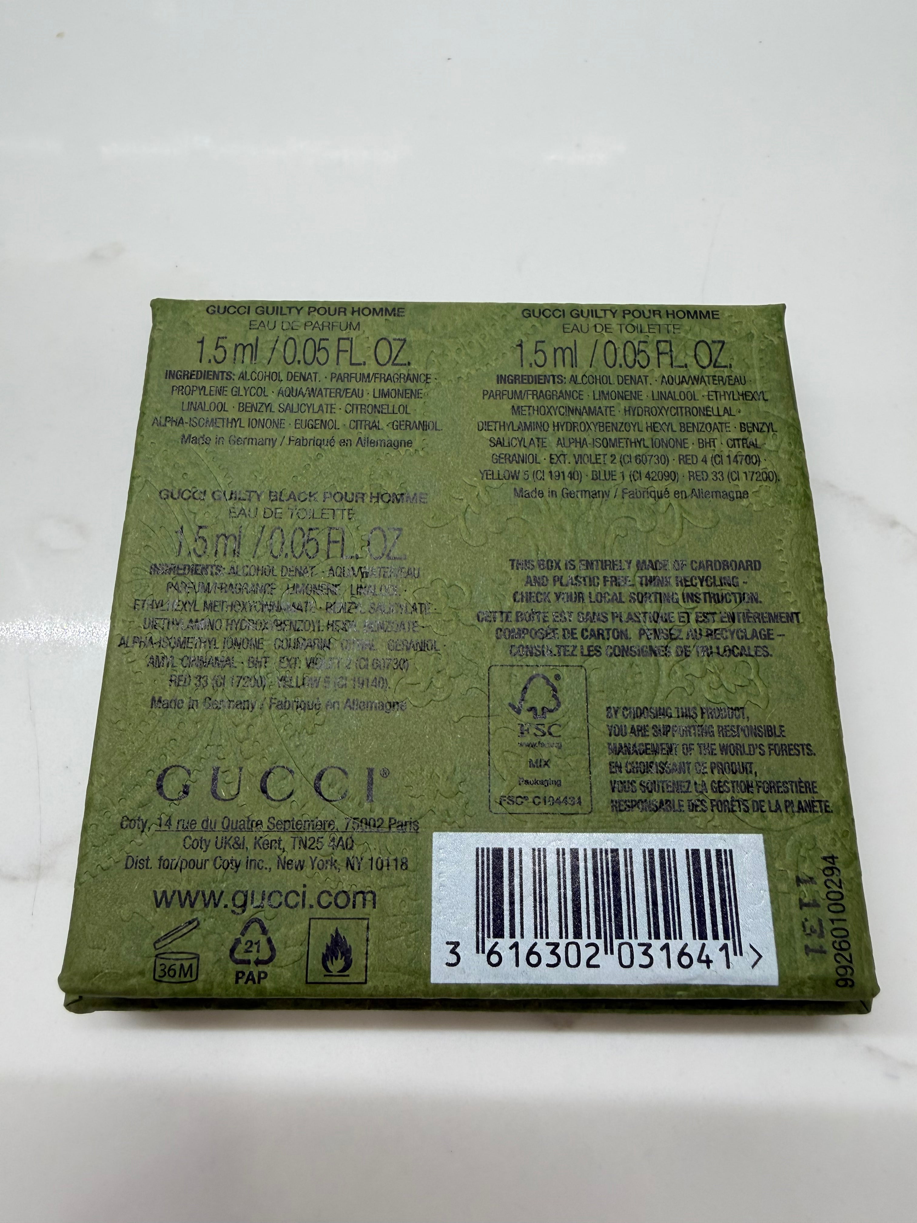 Gucci Guilty Pour Homme Men’s Fragrance Discovery Set