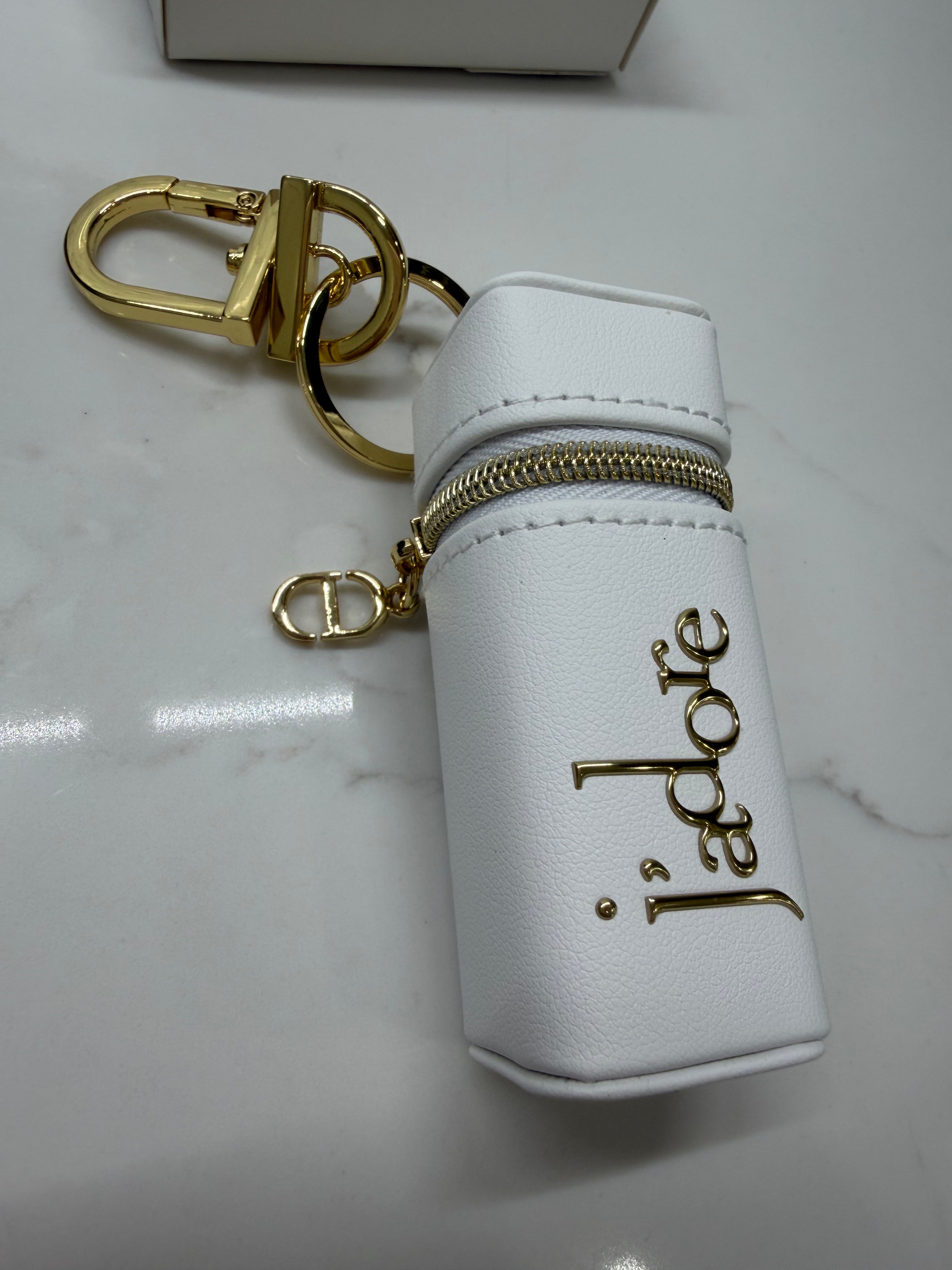 CD J’adore Lipstick Holder Keychain Case