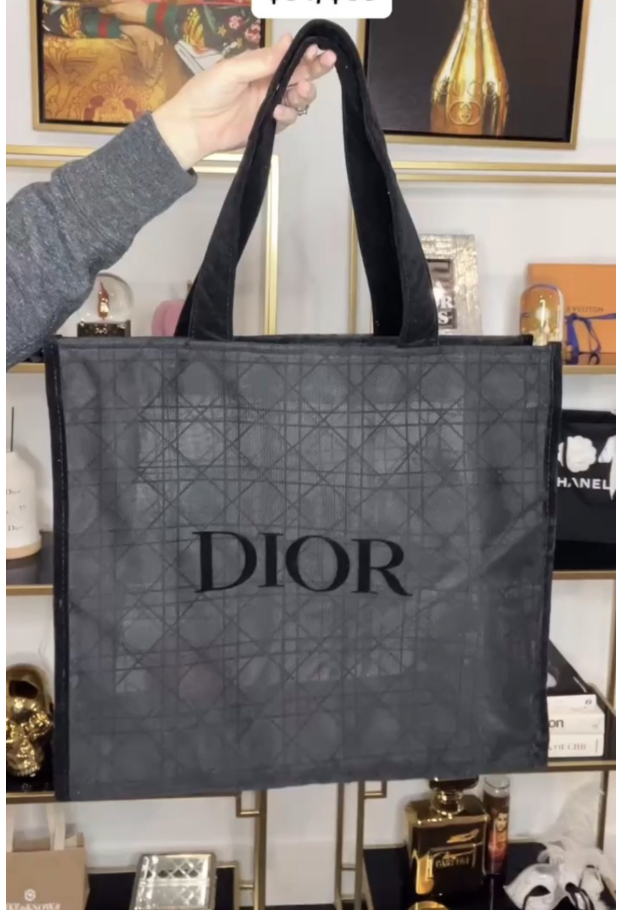 Mesh Black Tote