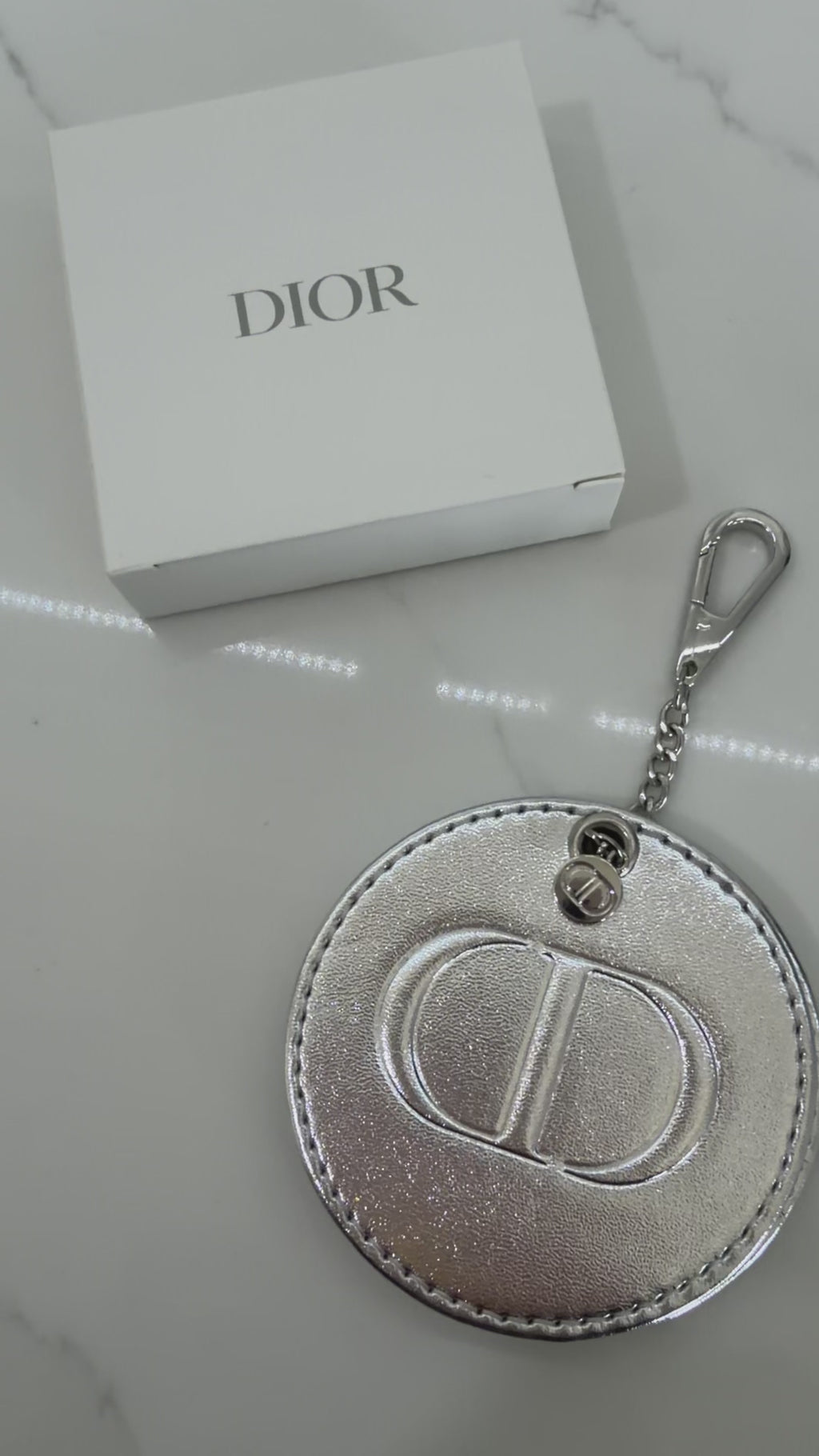 CD Silver Mirror/Bag Charm