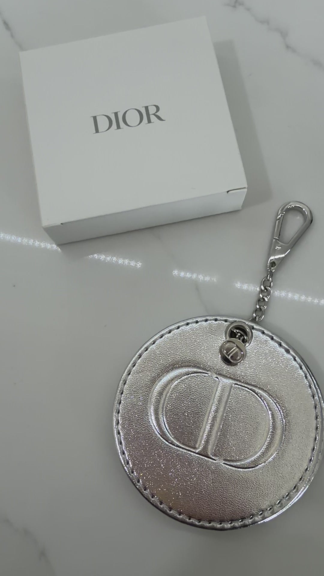 CD Silver Mirror/Bag Charm