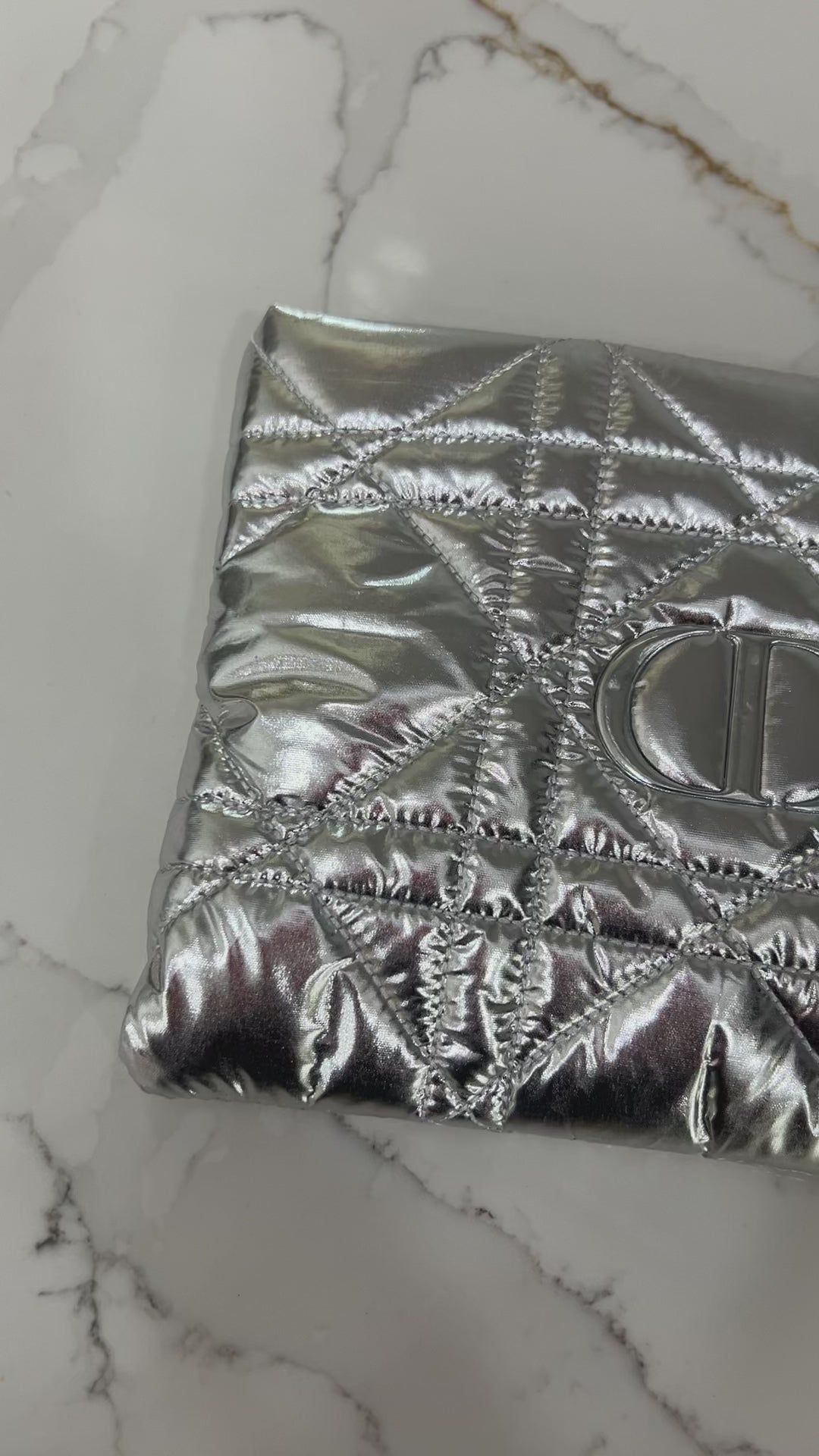 CD Silver Metallic Pouch