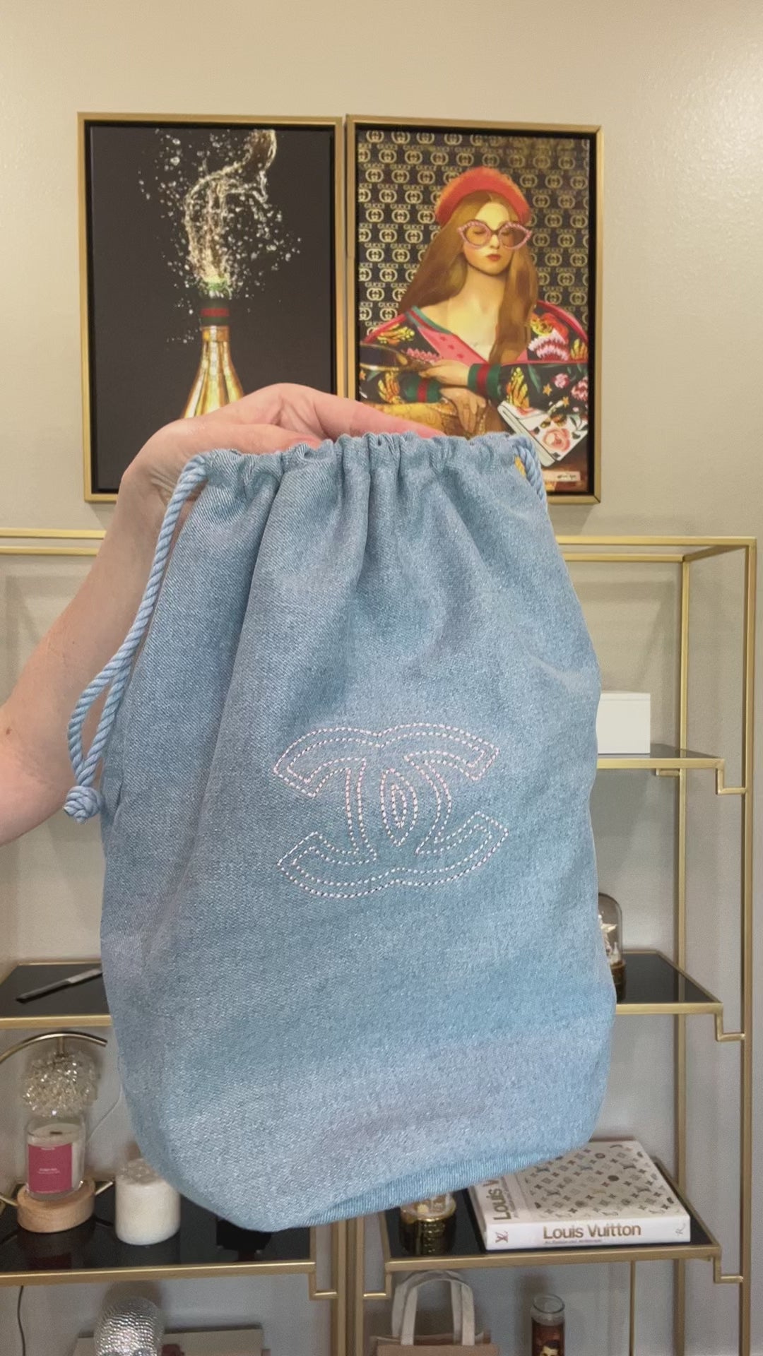 CC Denim Pouch